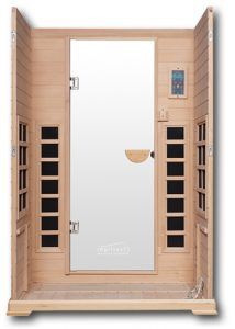 CE-2-Open-Back infrarood sauna